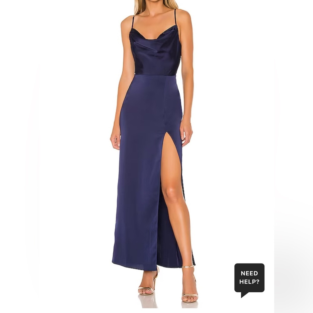 NBD Lila Gown Maxi Dress in Blueberry